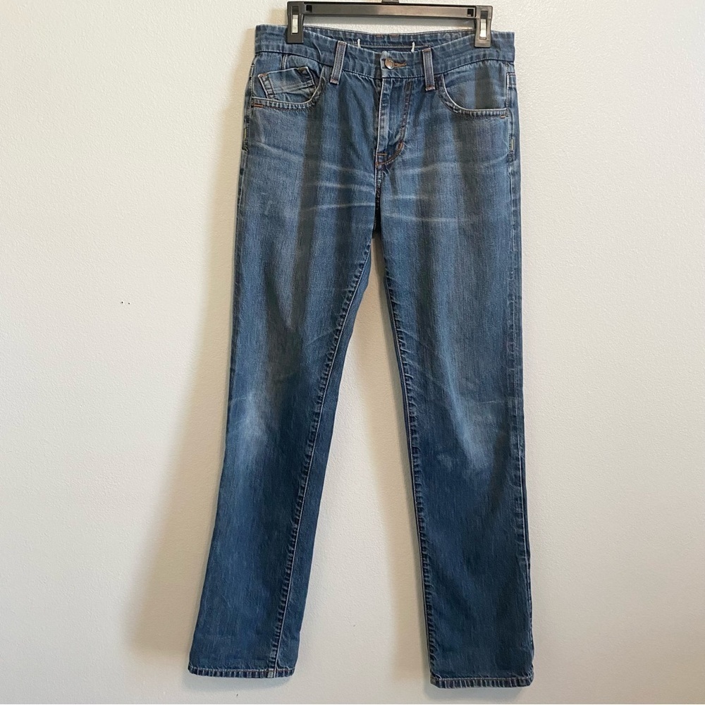 Joe's Jeans Medium Wash Mid Rise Brixton Fit Seth Wash Jeans Size 30x32
